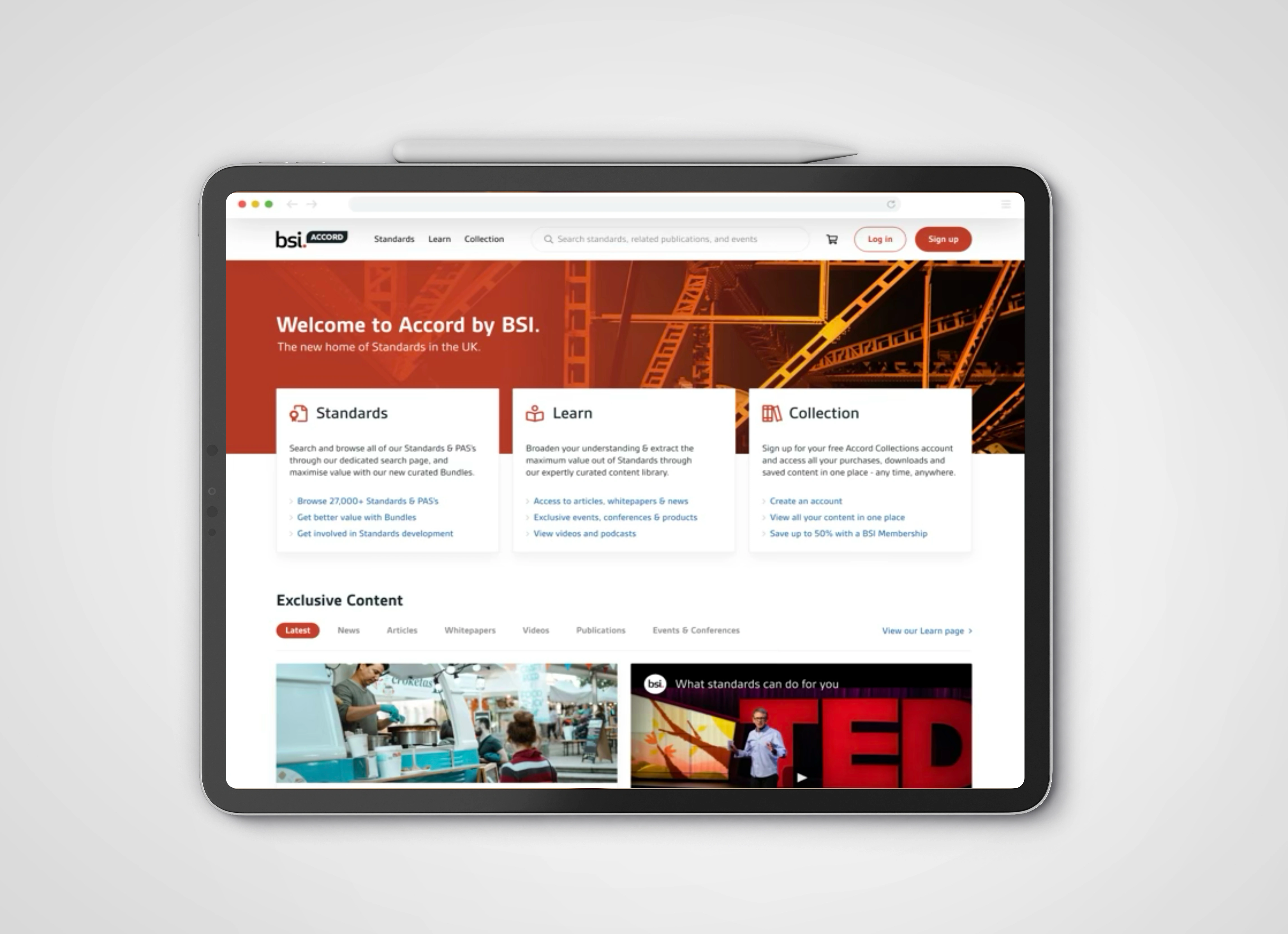 BSI iPad Mockup